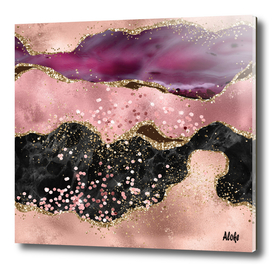 Pink Glitter Agate Texture 02