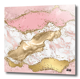 Pink Glitter Agate Texture 03