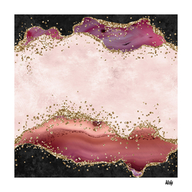 Pink Glitter Agate Texture 04