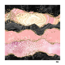 Pink Glitter Agate Texture 05