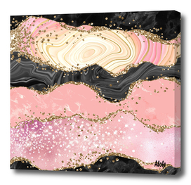 Pink Glitter Agate Texture 05