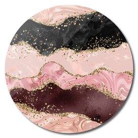 Pink Glitter Agate Texture 06