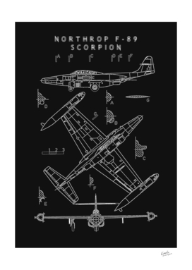 Northrop F-89 Scorpion Blueprint