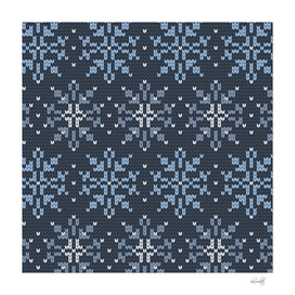 knit snowflakes