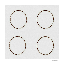 Brown circles on gray