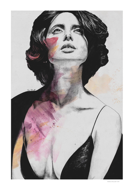 Isabella Rossellini | sensual sketch portrait