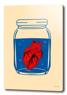 Heart in jar