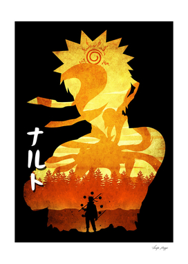 Minimalist Silhouette Naruto