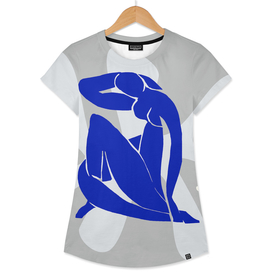 Matisse Inspired Abstract Beach With Blue Nude
