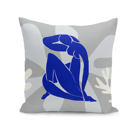 Matisse Inspired Abstract Beach With Blue Nude