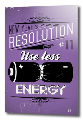 New Year's resolution #11