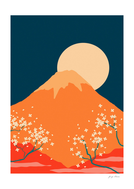 Japanese Fuji Mountain Patterns