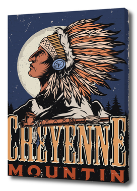 Indian Cheynne Mountin