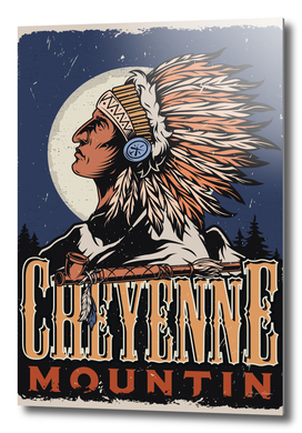 Indian Cheynne Mountin