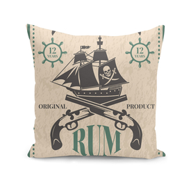 Rum Pirates Poster Illustration