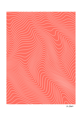 Abstract Lines 02 - Coral