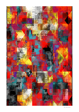 graphic design pixel geometric square pattern abstract