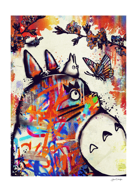 Totoro street art