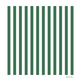Grass Green Medium Vertical Stripes | Interior Design