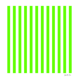 Neon Green Medium Vertical Stripes | Interior Design