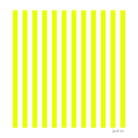 Neon Yellow Medium Vertical Stripes | Interior Design