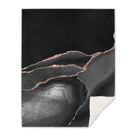 Black & Rose Gold Agate Texture 04