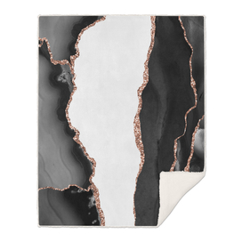 Black & Rose Gold Agate Texture 07