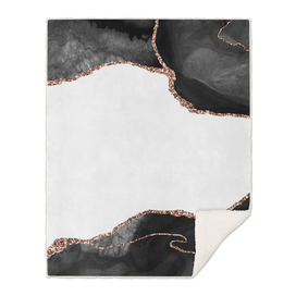 Black & Rose Gold Agate Texture 09