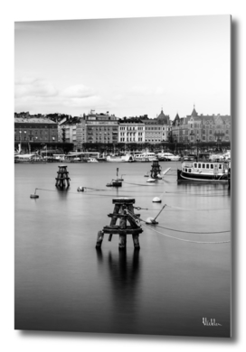 Stockholm Harbor Scene