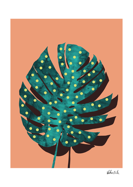 Colorful tropical leaf I