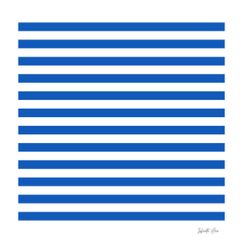 Blue Is the Coolest Color Medium Horizontal Stripes | Design