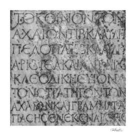 Ancient Greek Typography Photo