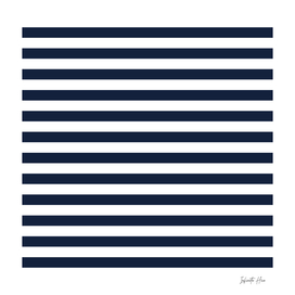 Midnight Express Medium Horizontal Stripes | Interior Design