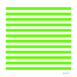 Neon Green Medium Horizontal Stripes | Interior Design
