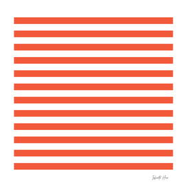 Outrageous Orange Medium Horizontal Stripes | Design