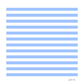Pale Cornflower Blue Medium Horizontal Stripes | Design