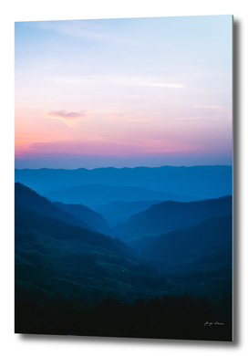 twilight color mountaint