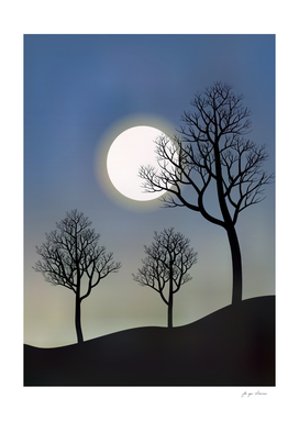 Beatiful Tree Moon