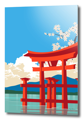 Japan Torii Gate Water