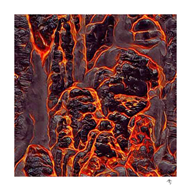 lava, lava flows, for loft, red, brown,
