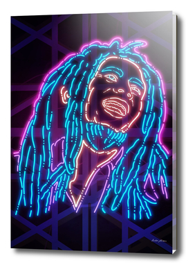 Reggae Legend Neon Art