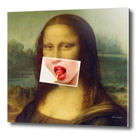 Mona Lisa lollipop