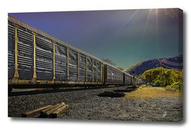 Freight Train Passing