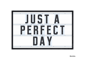 JUST A PERFECT DAY