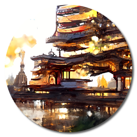 Vivid pagoda