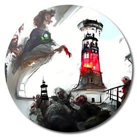 Zombies in a lighthouse