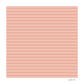 Terra Cotta Micro Horizontal Stripes | Interior Design