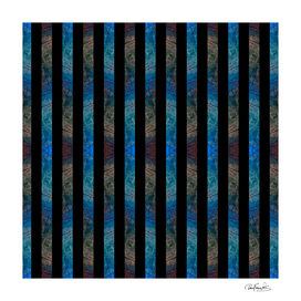 Dark Textured Abstract Motif Striped Pattern