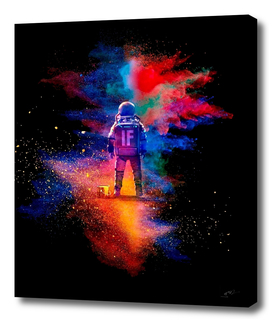 Colorful Galaxy Space Astronaut