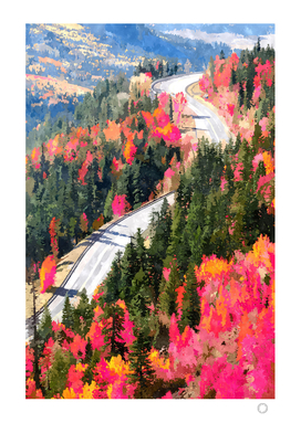 Valley of Pink Trees | Fantasy Pop of Color Forest Nature